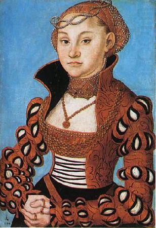 Lucas  Cranach Portrait dune noble dame saxonne china oil painting image